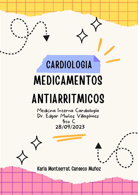 Medicamentos Antiarritmicos Cardiologia Medicina Interna Cardiología Dr Edgar Muñoz