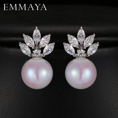 Emmaya Fashion Style Color Cute Geometric Statement Stud Earrings For