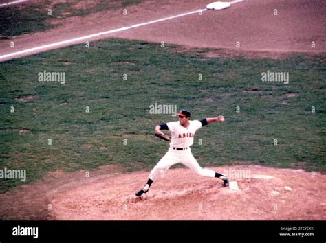 Los Angeles Ca June 14 Pitcher Bo Belinsky 36 Of The Los Angeles Angels Throws During An