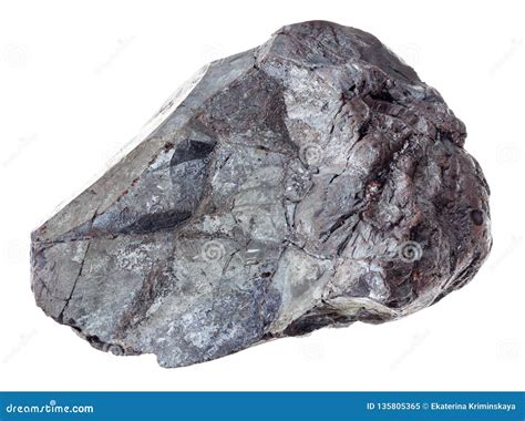 Rough Hematite Rock Iron Ore On White Stock Image Image Of Natural