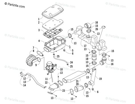 Arctic Cat 650 H1 Carburetor Parts Diagram