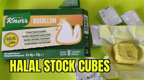 Knorr Halal Chicken Flavour Stock Cubes حلال Halal Grocery Food In London Uk Youtube