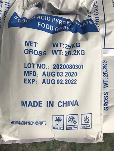 25kg Food Grade Bag Sodium Acid Pyrophosphate SAPP For Baking