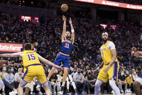 Klay Thompson Warriors Hold Off Lakers 117 115