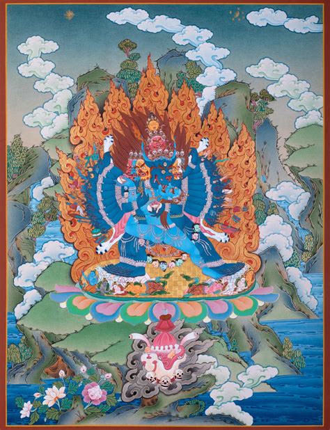 Yamantaka Thangka Enlightenment Dakini As Art