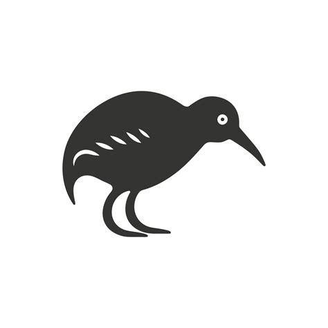 Kiwi Bird Icon On White Background Simple Vector Illustration