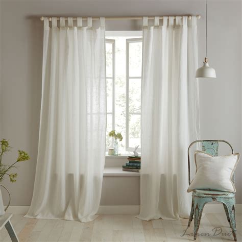 Tab Top Linen Curtains Linen Curtain Tab Top Linen Duet