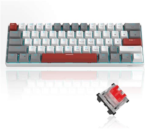 MageGee MK-Mini 60% Mechanical Gaming Keyboard, 61 Keys Compact Gaming Keyboard with Red Switch ...