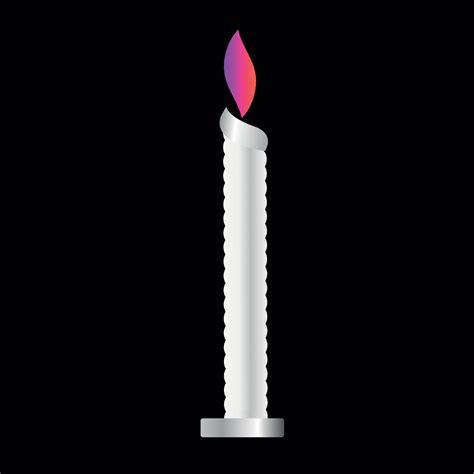 candle with fire illustration clip art 37211177 Vector Art at Vecteezy