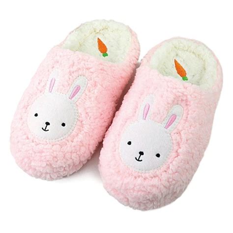 Women Fur House Slippers Cozy Animal Home Slipper Fuzzy Bedroom Shoes ...