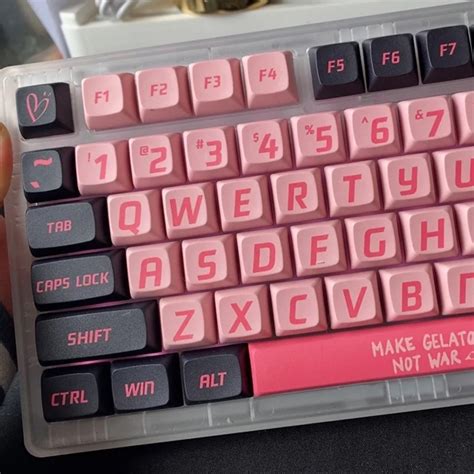 Tu Lar Siyah Pembe Xda Profil Keycaps Mx Anahtar Mekanik Klavye