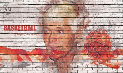 Basketball Player Bobby Cremins Wall Colorful Digital Art by Keagan ...