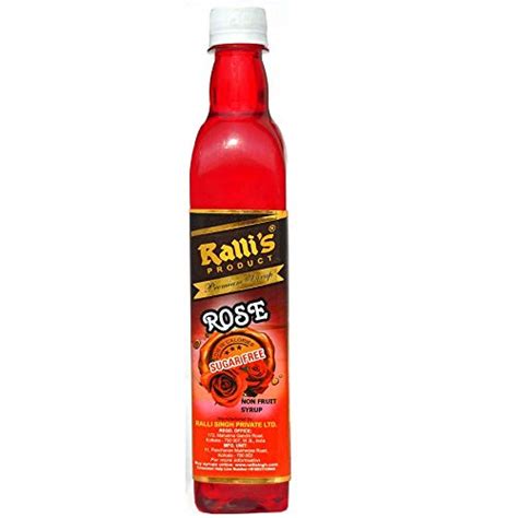 Ralli S Rose Syrup Sugar Free 500ml Pure Floral Elegance Healthy