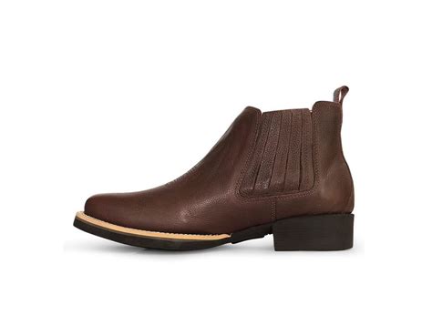 Botina Masculina Couro Floater Chocolate Silverado Botas