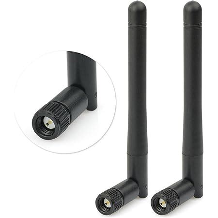 Covvy Antenne WiFi bi bande avec connecteur RP SMA mâle pour routeur