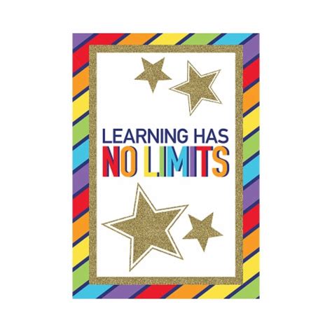 Carson Dellosa Cd 106001bn Sparkle And Shine Learning Has No Limits Chart