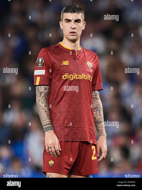 Gianluca Mancini Of As Roma During The Uefa Europa League Match Round