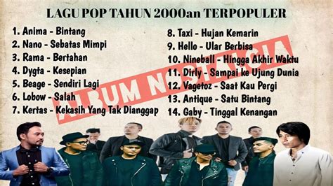 Lagu Pop Indonesia Tahun 2000an Terpopuler YouTube