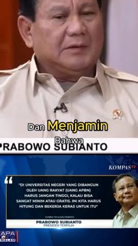 Menanggapi UKT Mahal Prabowo Siapkan Ini YouTube