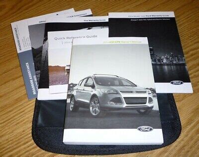 Ford Escape Owners Manual Set Guide Case S Se Titanium Fwd X