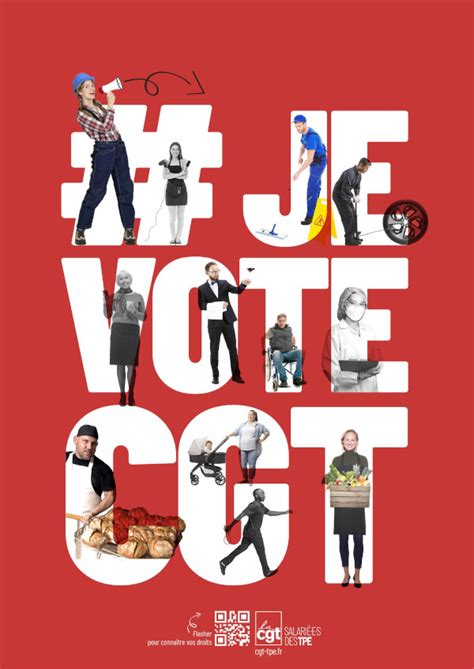 Affiche Je Vote CGT CGT