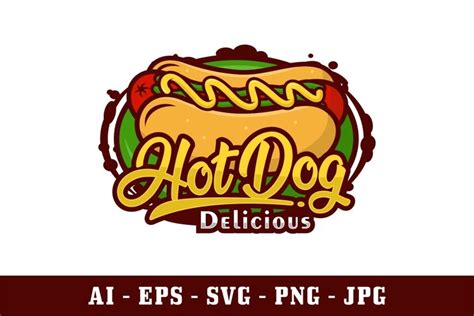 Hot dog vector logo,Hot dog vector,PNG