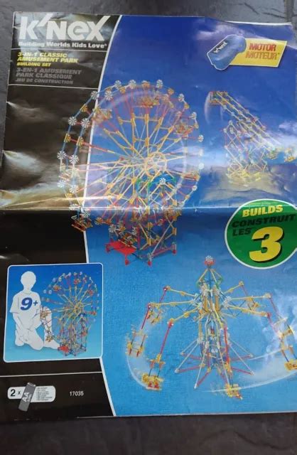 K NEX 3 IN 1 Classic Amusement Park Building Set No 17035 3 30 04