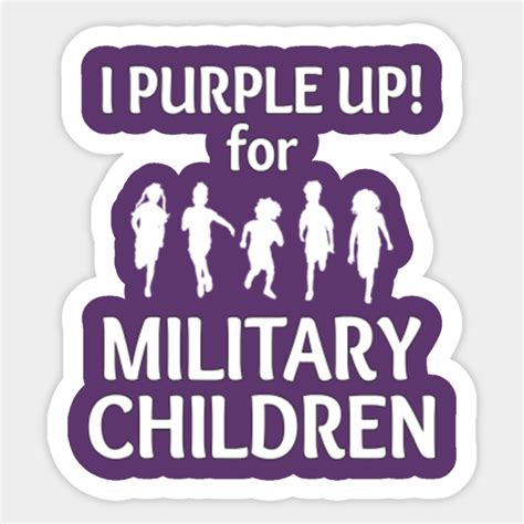 I Purple Up For Military Children I Purple Up For Military Children