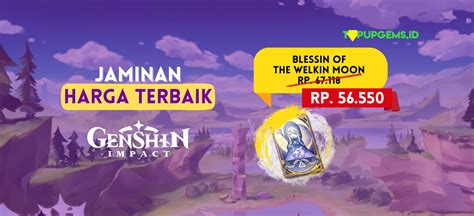 Top Up Crystals Dan Welkin Moon Genshin Impact Termurah Dan Terpercaya