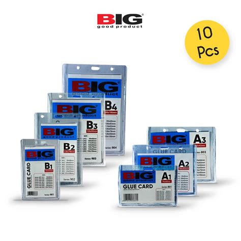 Jual Pcs Big Id Card Mika Glue Card Ukuran A A A B B B B