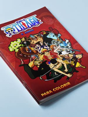 Mini Revista De Colorir One Piece Compre Produtos Personalizados No Elo7