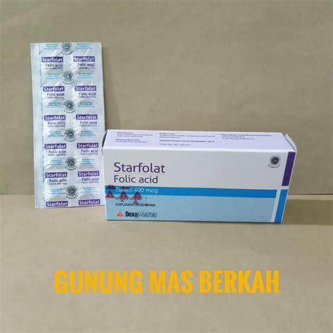 Jual Starfolat Starfolat Isi Tablet Suplemen Asam Folat Untuk Ibu