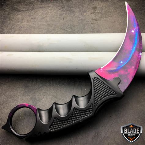 Limited Edition Tactical Fixed Blade Karambit Galaxy Black