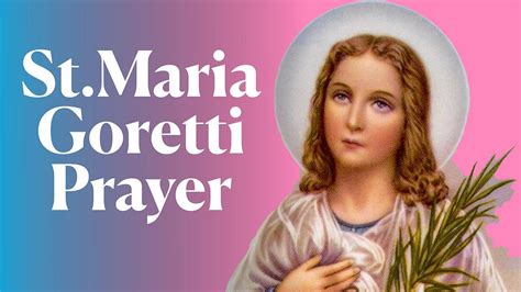 St. Maria Goretti Prayer