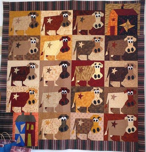 Cow Quilt Quilting Designs Quilting Projects Quilt Design Quilting