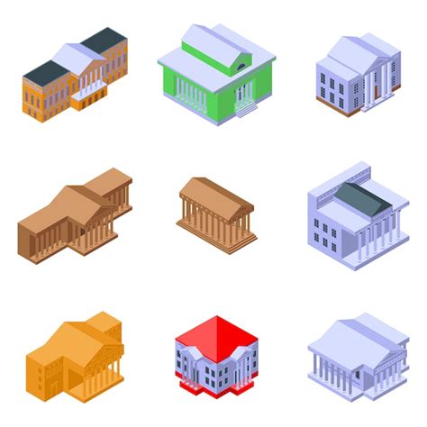 Premium Vector Theater Museum Icons Set