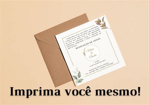 Arte Digital Convite de Casamento renovação de Votos Elo7