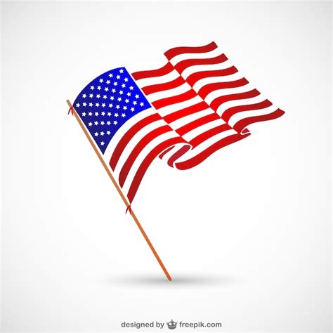 Amerikaanse Vlag Nationaal Symbool Gratis Vector