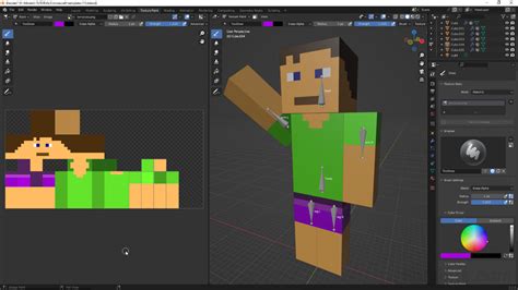 Paint Minecraft Skins In Blender Blender Knowledgebase