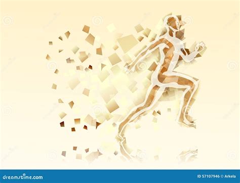 Abstract Running Man Stock Vector Illustration Of Speed 57107946