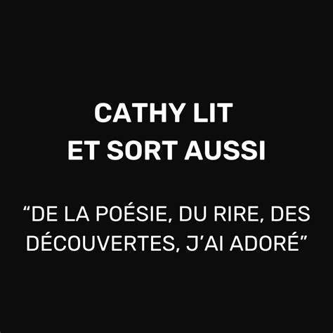 Cathy Lit Et Sort Aussi Mais Tas Quel Age Marion Pouvreau Marion Pouvreau