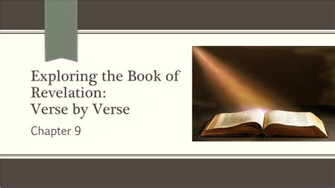 Exploring the Book of Revelation: Verse by Verse Chapter 9 CHAPTER 9 ...