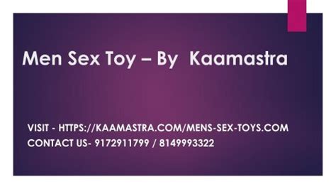 Men Sex Toy By Kaamastra Ppt