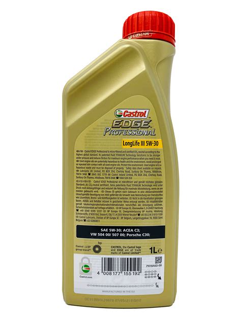 L Castrol Edge Professional Longlife Iii W Titanium Fst Ll W