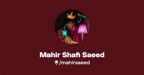 Mahir Shafi Saeed Instagram Facebook Linktree