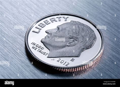 Detail of a US dime Stock Photo - Alamy