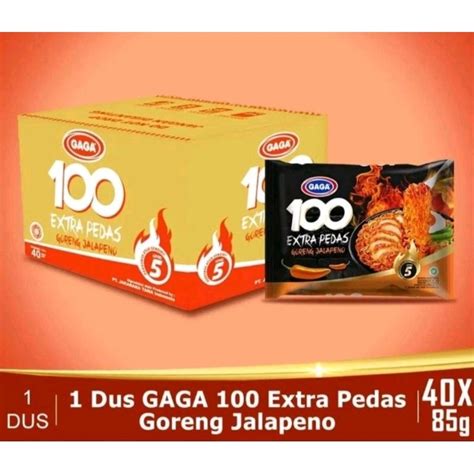 Jual Mie Gaga 100 Extra Pedas Goreng Jalapeno 85g 1 Dus Isi 40