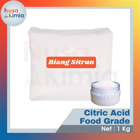 Jual Citric Food Grade 1 KG Asam Sitrat Citrun Sitrun Pembersih