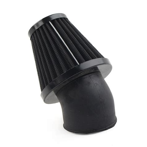 Motorcycle 48mm Air Intake Filter Cleaner Rubber Bend Inlet Stainless