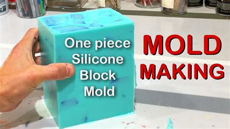 Silicone Mold Making One Piece Silicone Block Mold Youtube